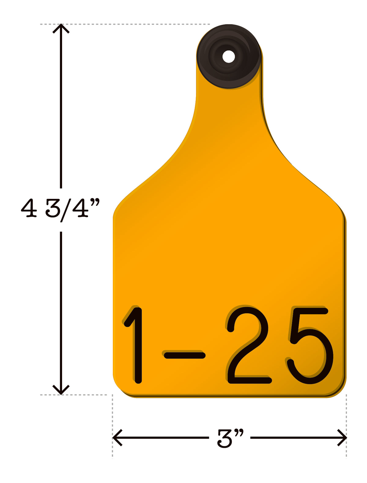 Never Fades™ Large Pre-Numbered Cattle Ear Tags