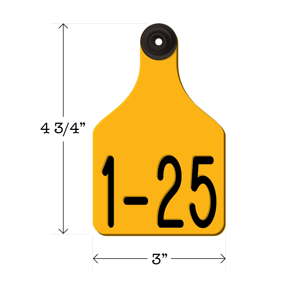 Never Fades™ Large Pre-Numbered Cattle Ear Tags