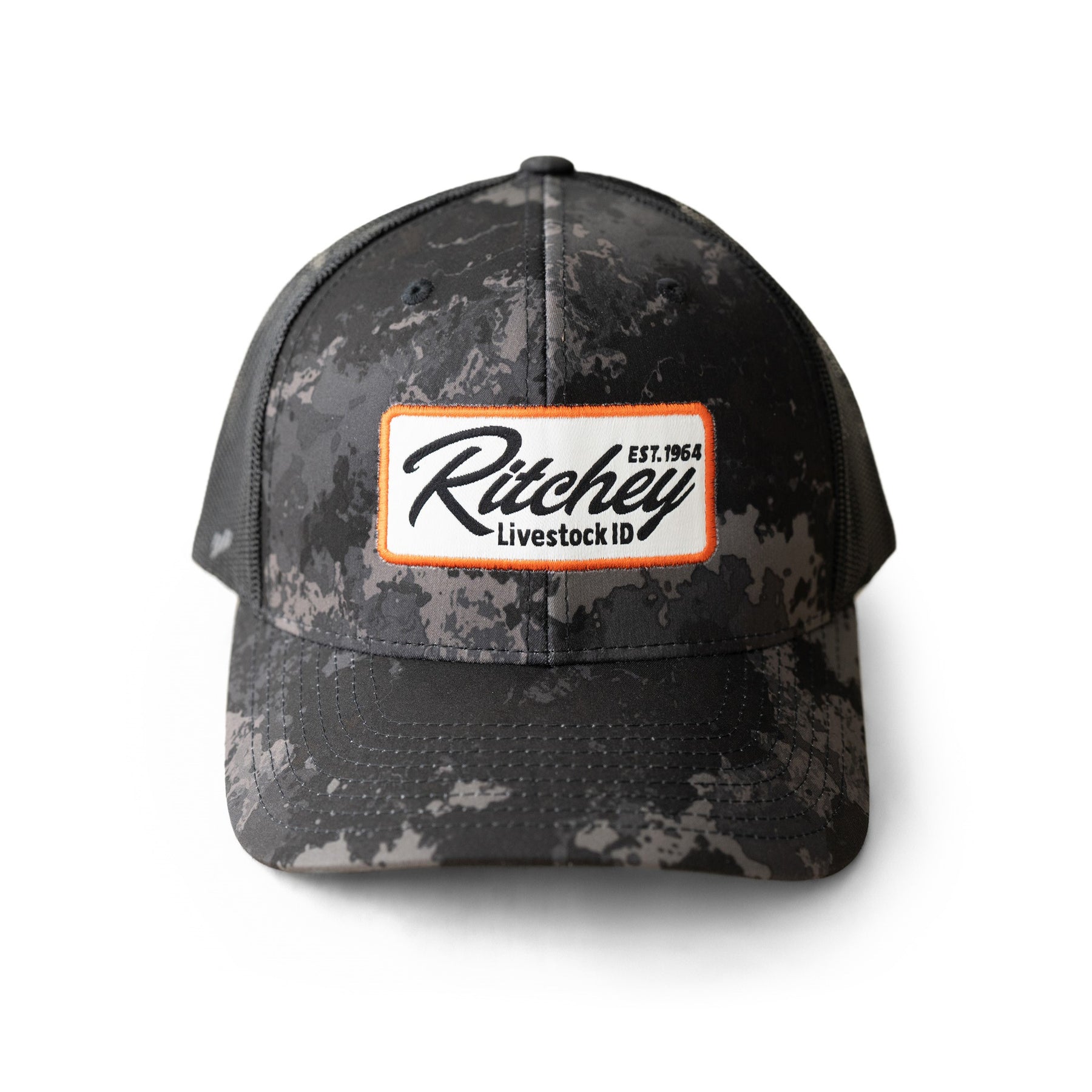 Camo Ritchey Livestock ID trucker hat