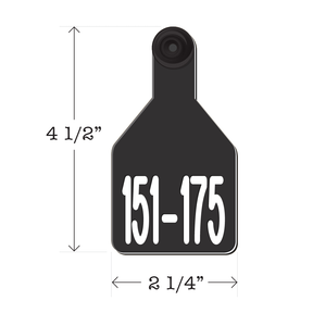 Never Fades™ Medium Pre-Numbered Calf Ear Tags