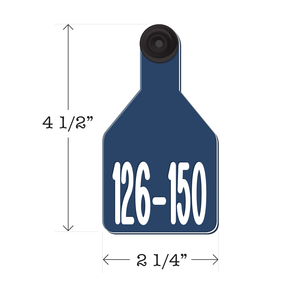 Never Fades™ Medium Pre-Numbered Calf Ear Tags