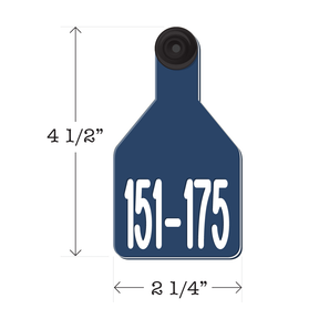 Never Fades™ Medium Pre-Numbered Calf Ear Tags