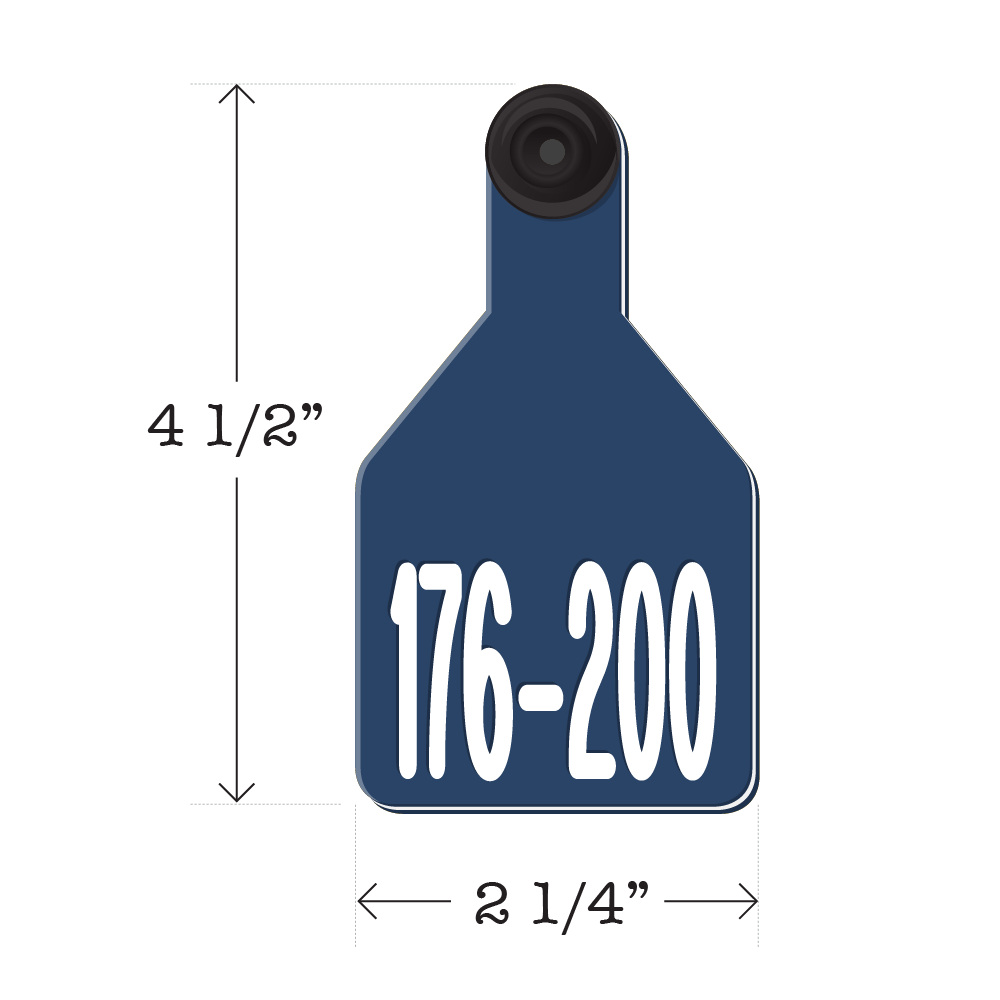 Never Fades™ Medium Pre-Numbered Calf Ear Tags