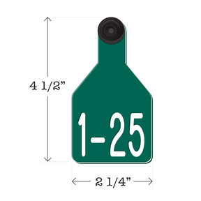Never Fades™ Medium Pre-Numbered Calf Ear Tags