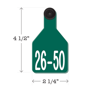 Never Fades™ Medium Pre-Numbered Calf Ear Tags