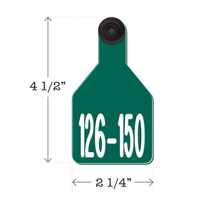 Never Fades™ Medium Pre-Numbered Calf Ear Tags