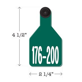 Never Fades™ Medium Pre-Numbered Calf Ear Tags