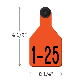 Never Fades™ Medium Pre-Numbered Calf Ear Tags