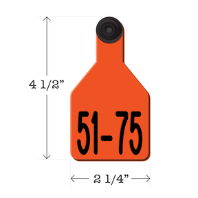 Never Fades™ Medium Pre-Numbered Calf Ear Tags