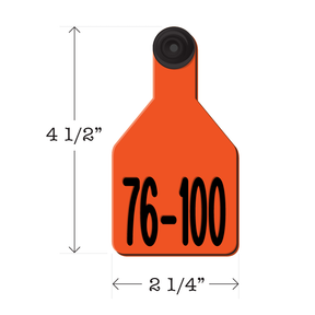 Never Fades™ Medium Pre-Numbered Calf Ear Tags