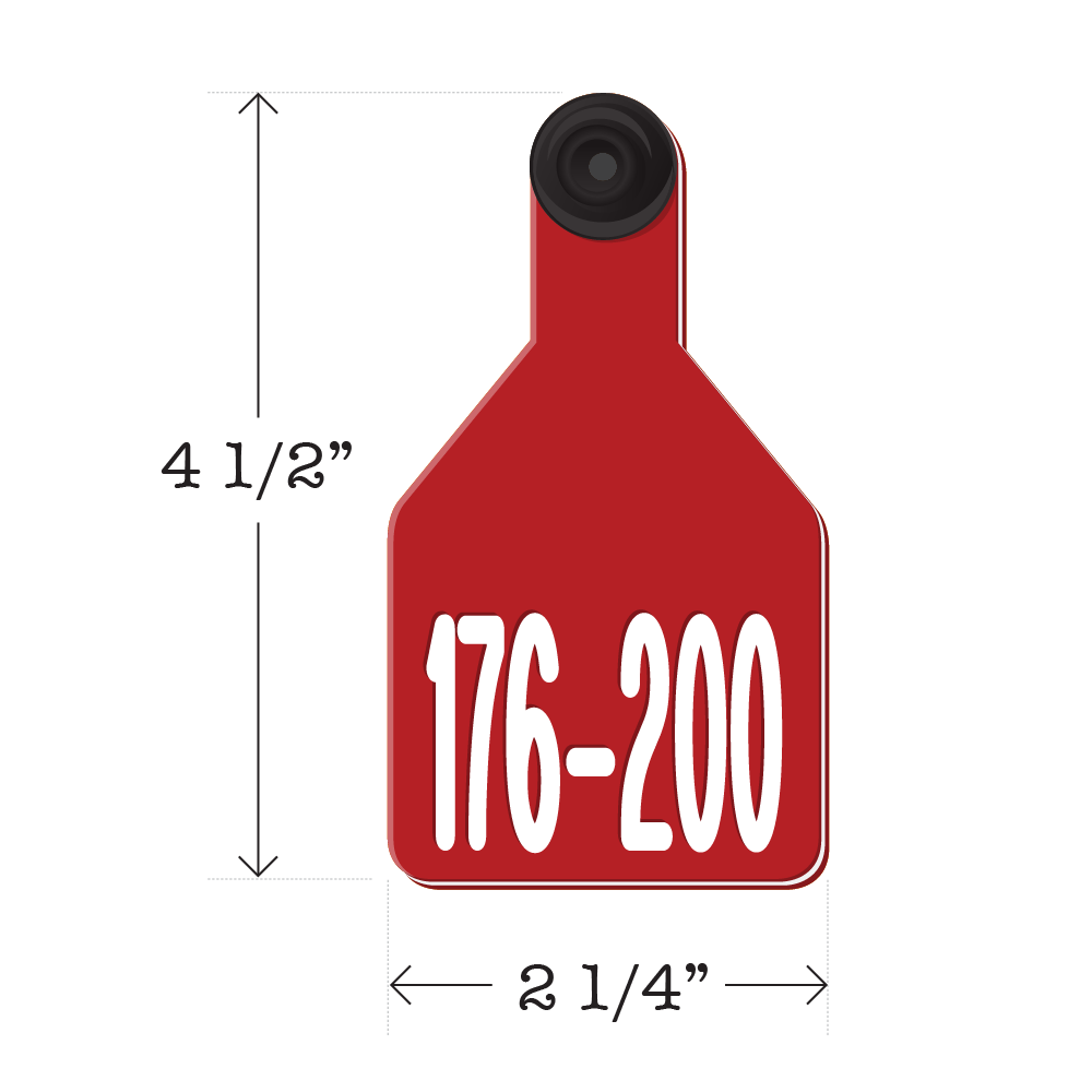 Never Fades™ Medium Pre-Numbered Calf Ear Tags