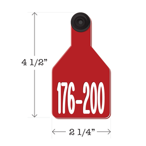 Never Fades™ Medium Pre-Numbered Calf Ear Tags