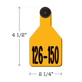 Never Fades™ Medium Pre-Numbered Calf Ear Tags