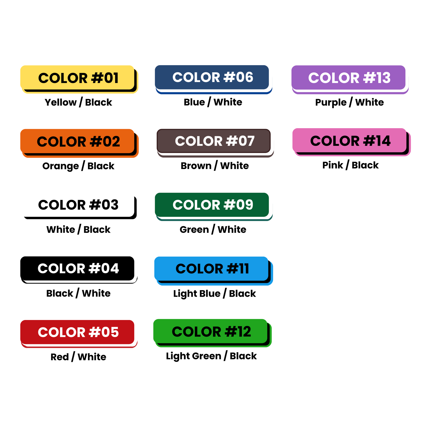 Neck Chain Dual Colored Tag