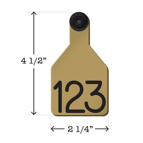 Universal Dual Colored Medium Calf Tags