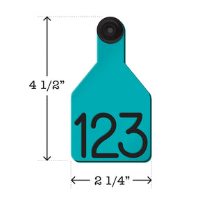 Universal Dual Colored Medium Calf Tags