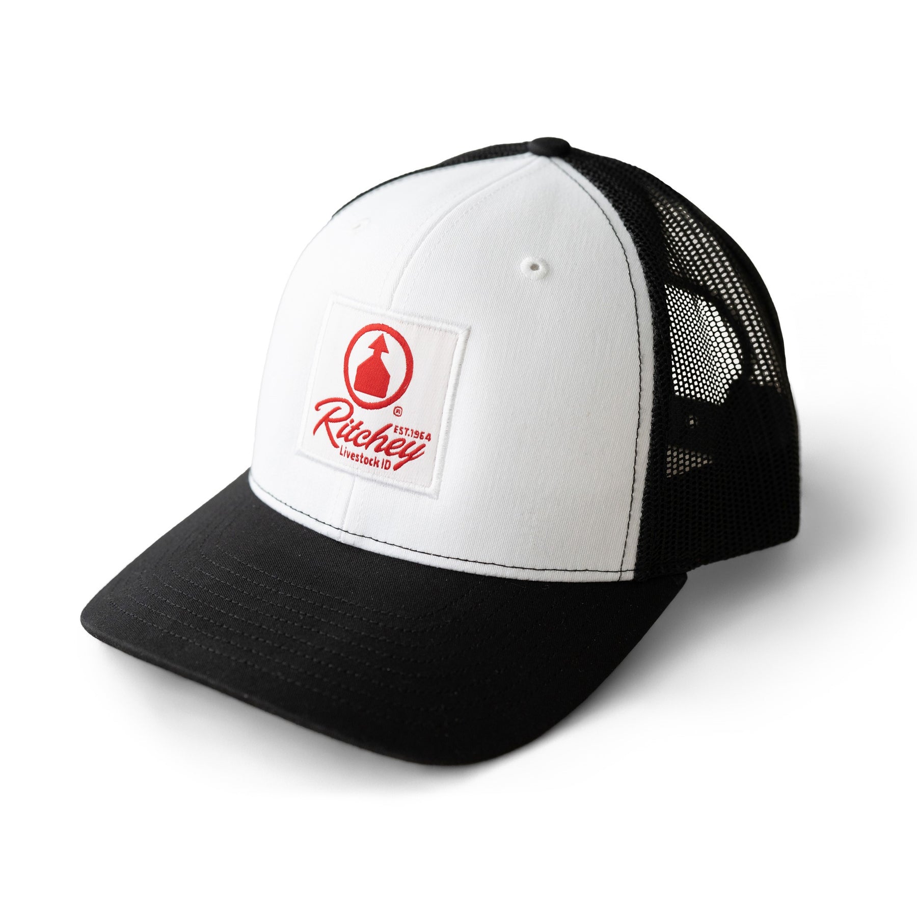Richardson 112 Trucker ranch Hat with Ritchey Livestock ID logo