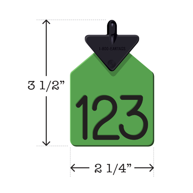 Custom Dual Colored Medium Curved Arrowhead Tags | Ritchey Tags