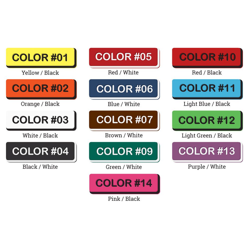 Ear Tag Color Chart