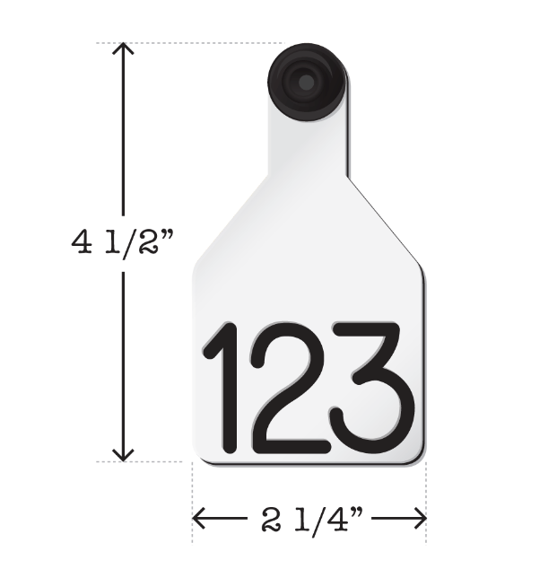Custom Dual Colored Medium Cattle Tags | Ritchey Tags